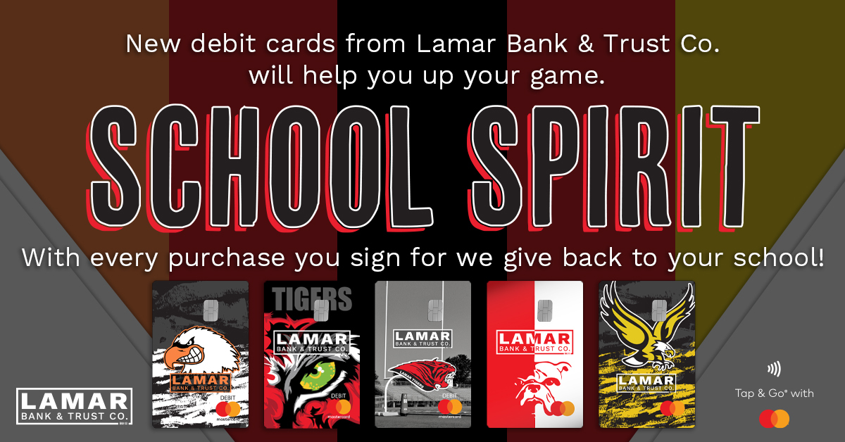 School Spirit Debit Card options
